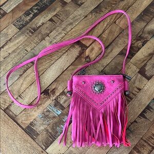 American Bling by Montana West Fringe Crossbody Bag Phone Purse
